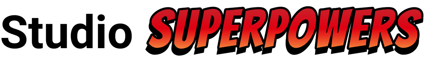 Heading text that says "Studio Superpowers"