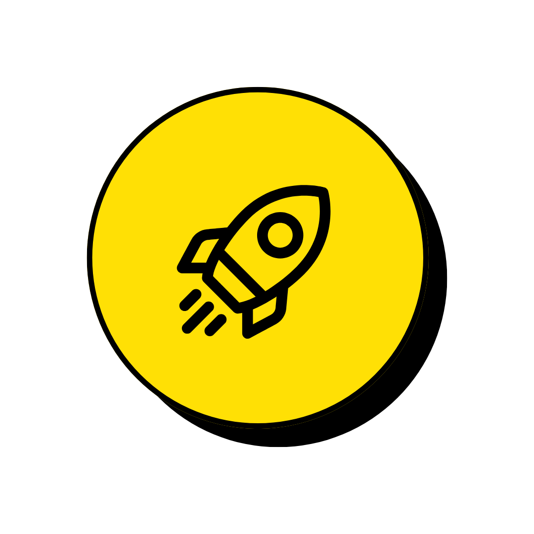 Rocket icon to show how to run a profitable fitness studio with strength.