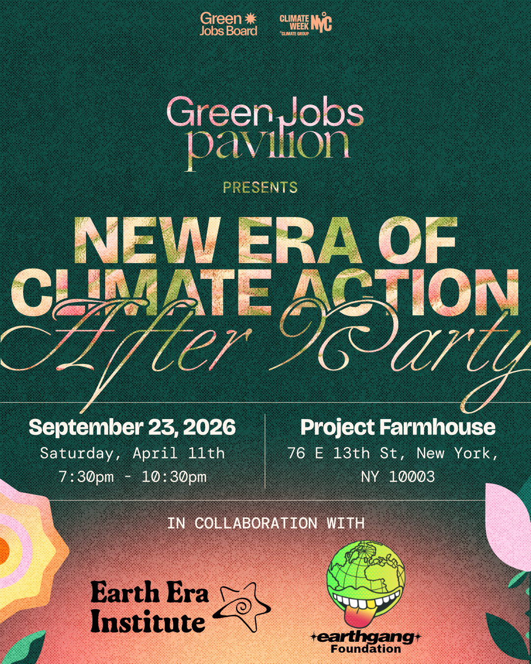 EARTHGANG Afterparty X Green Jobs Board at NYCW