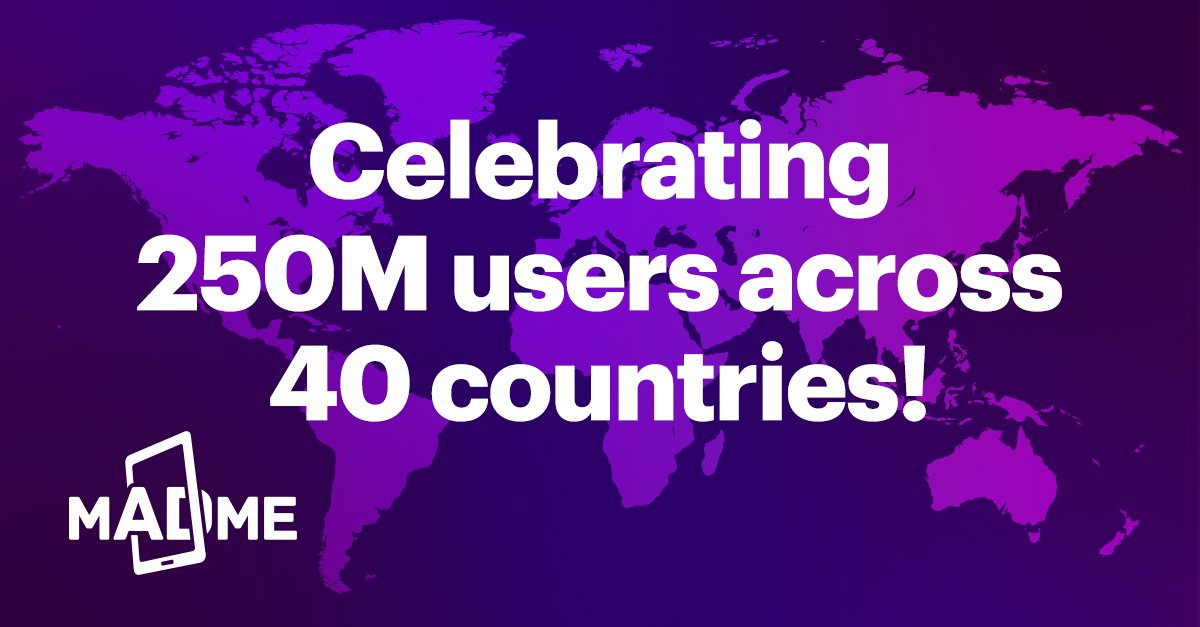Mobile messaging platform mAdme hits 250 million global users