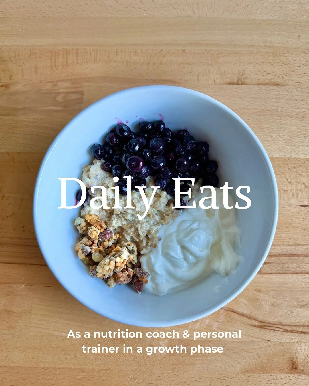 An example of what I actually eat in a day as a nutrition coach &amp; personal trainer focused on muscle growth 💪🍽️

I eat a lottttt because I train hard, I&rsquo;m on my feet all day and I&rsquo;m in a growth phase. But &ldquo;bulking&rdquo; doesn