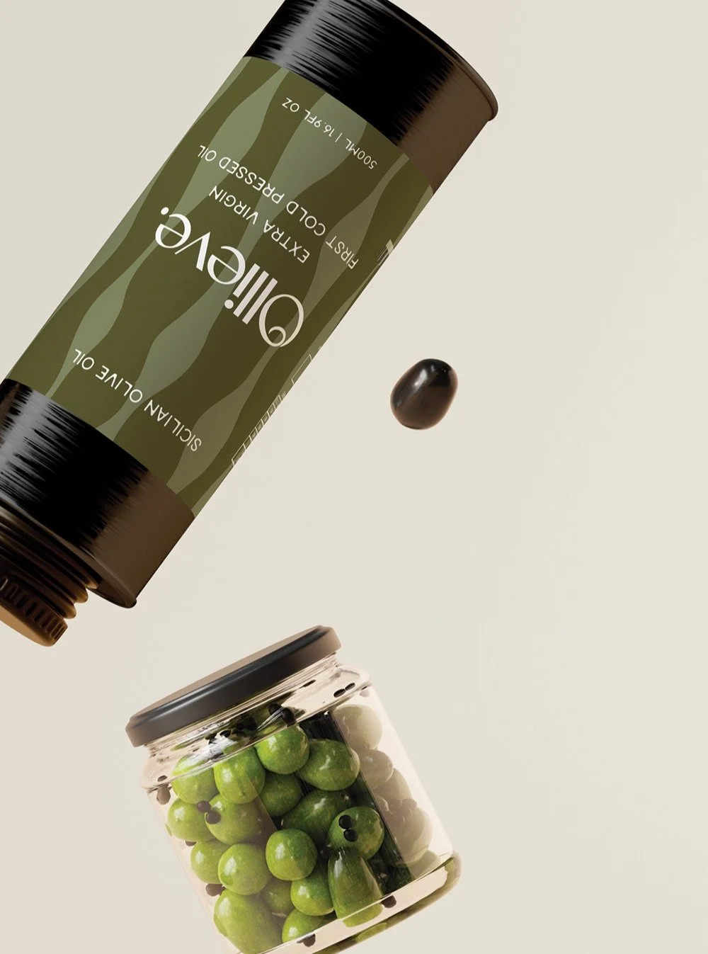 Where tradition meets modernity, Ollieve is born, a Sicilian extra virgin olive oil that embodies authenticity, inspiration, and sophistication.
With organic lines inspired by Mediterranean olive groves, the brand reflects purity, elegance, and the f