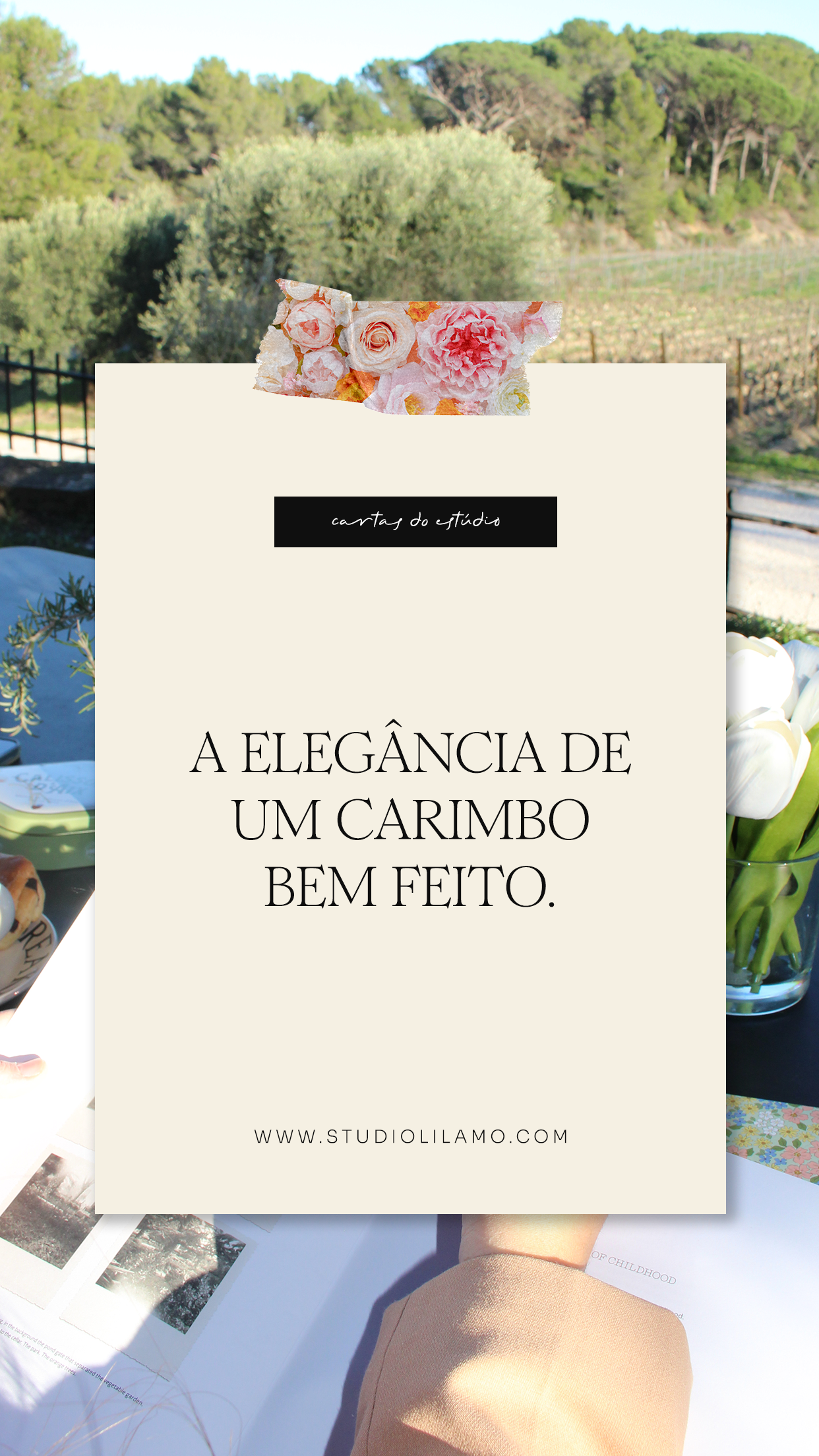 A elegância de um carimbo bem feito