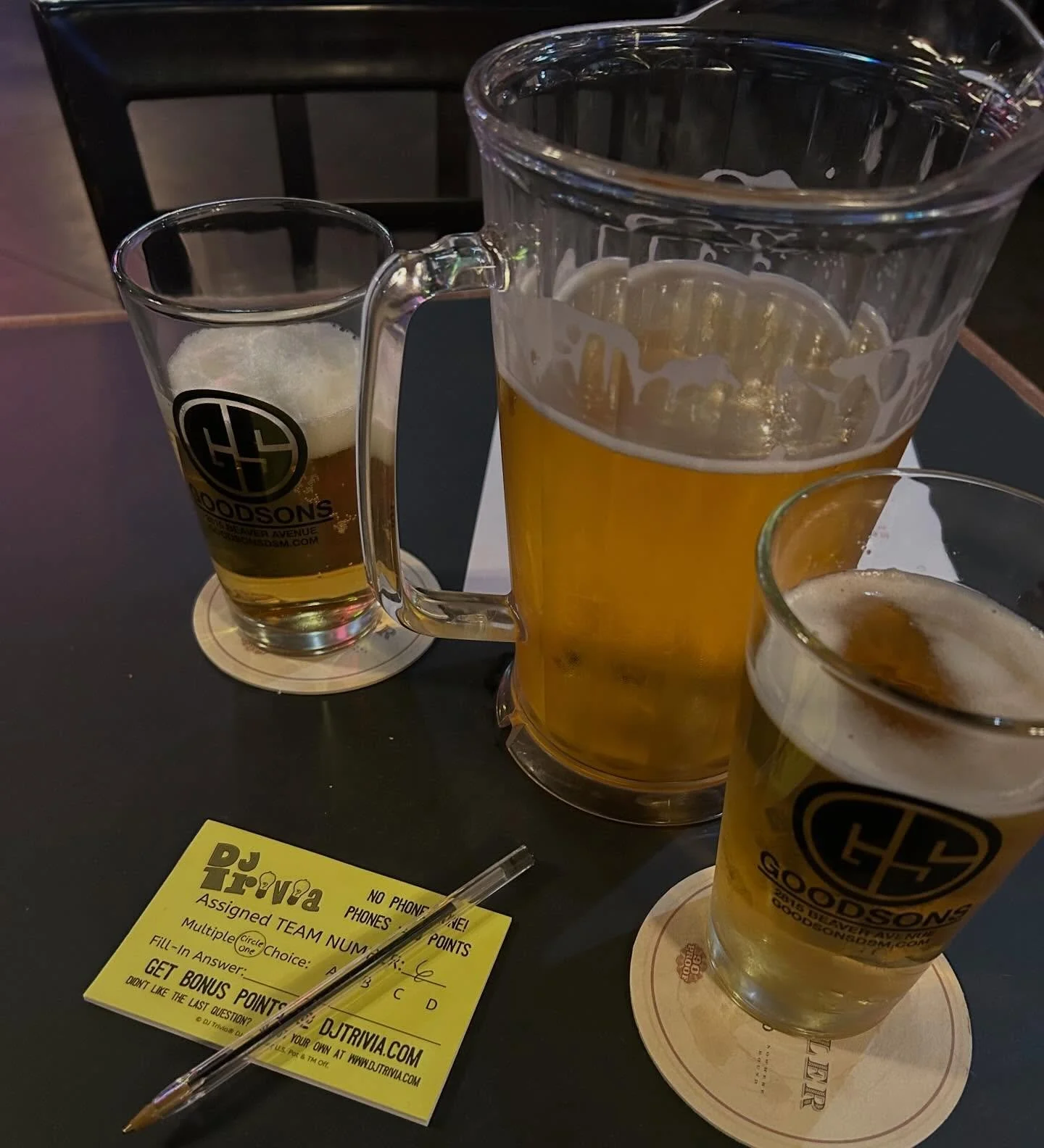 GoodSon&rsquo;s Monday night. Trivia can be tough but crowd is fantastic.