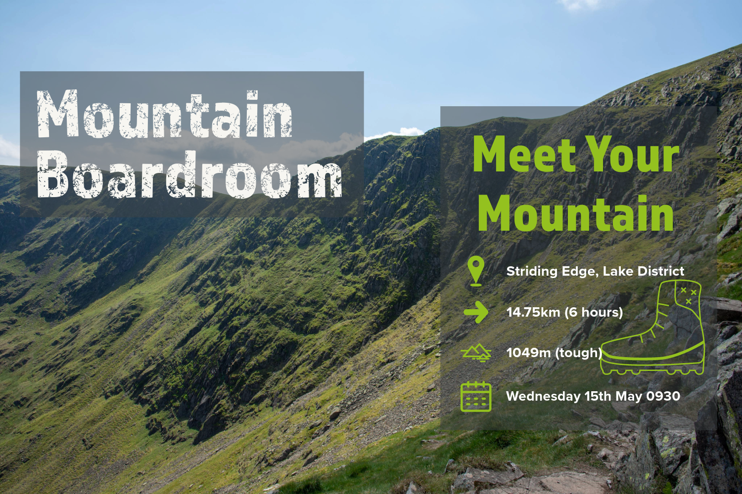 Meet Your Mountain - Striding Edge