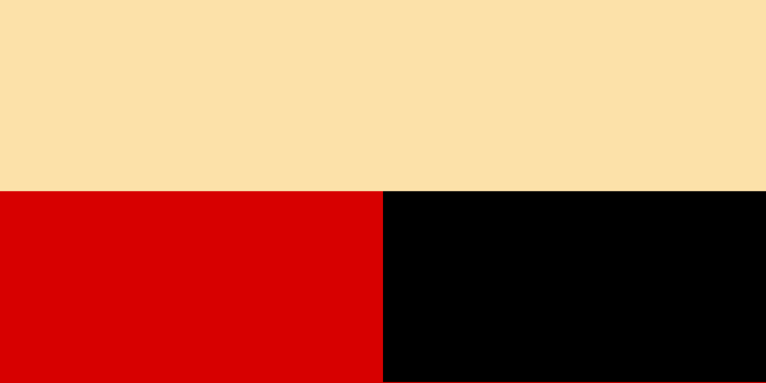 Three colours that can represent mindset, mood and personality: Beige, red and black