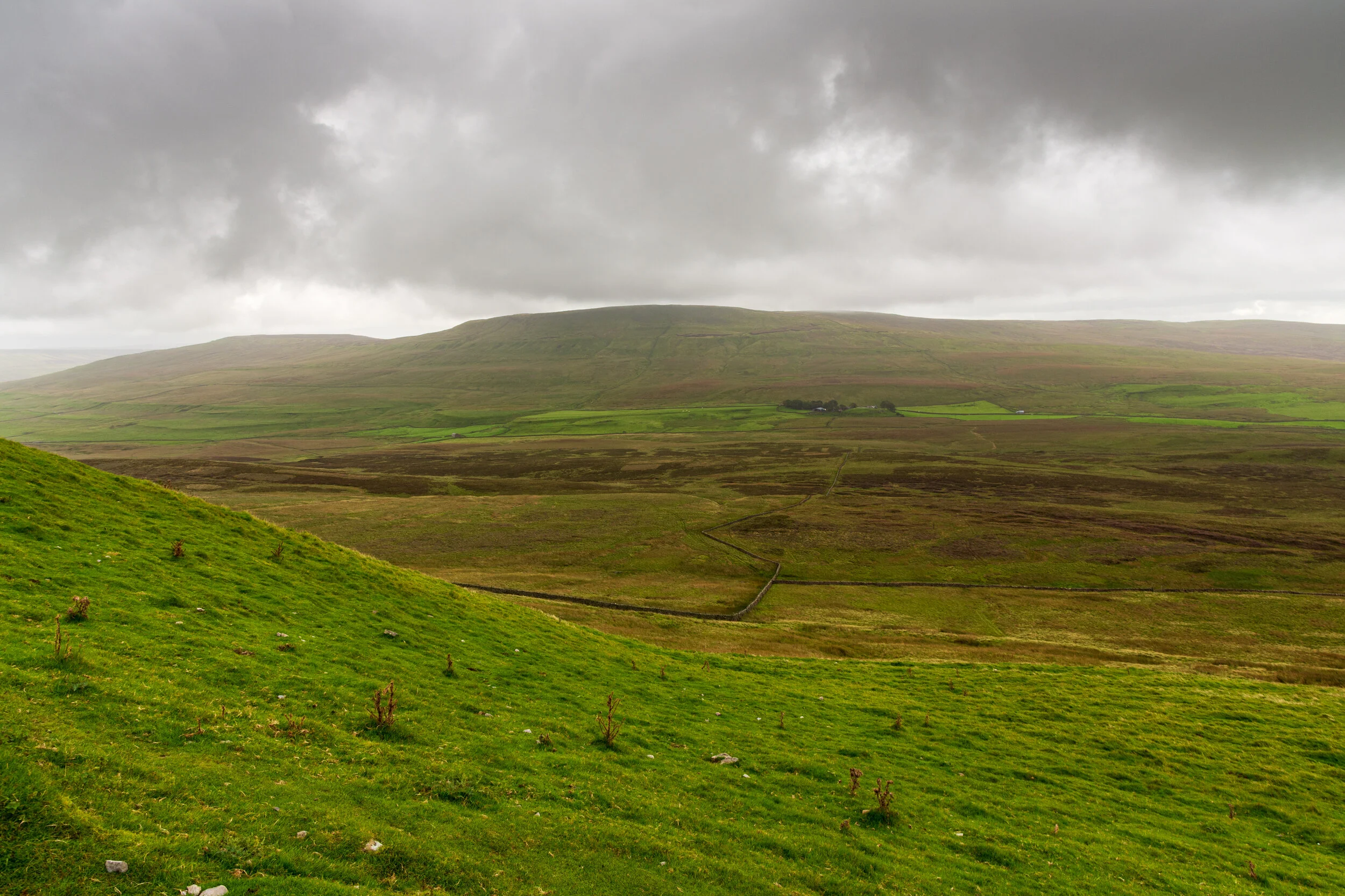 Fountains Fell viewed from the slopes of Pen-y-Ghent to the west