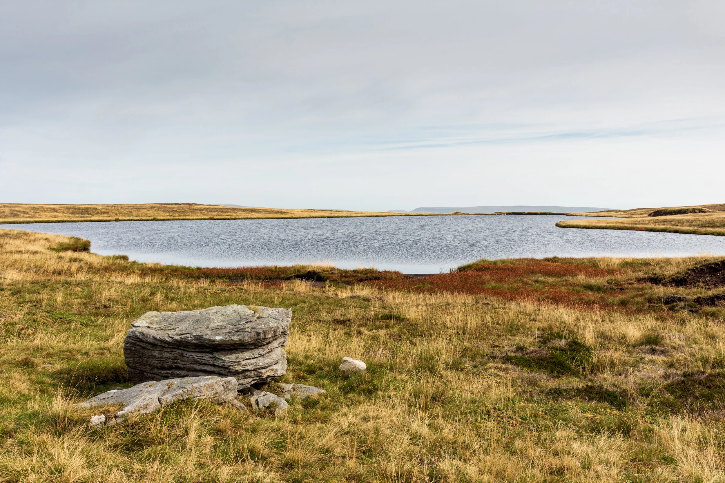 Fountains Tarn, with Great Whernside in the distance