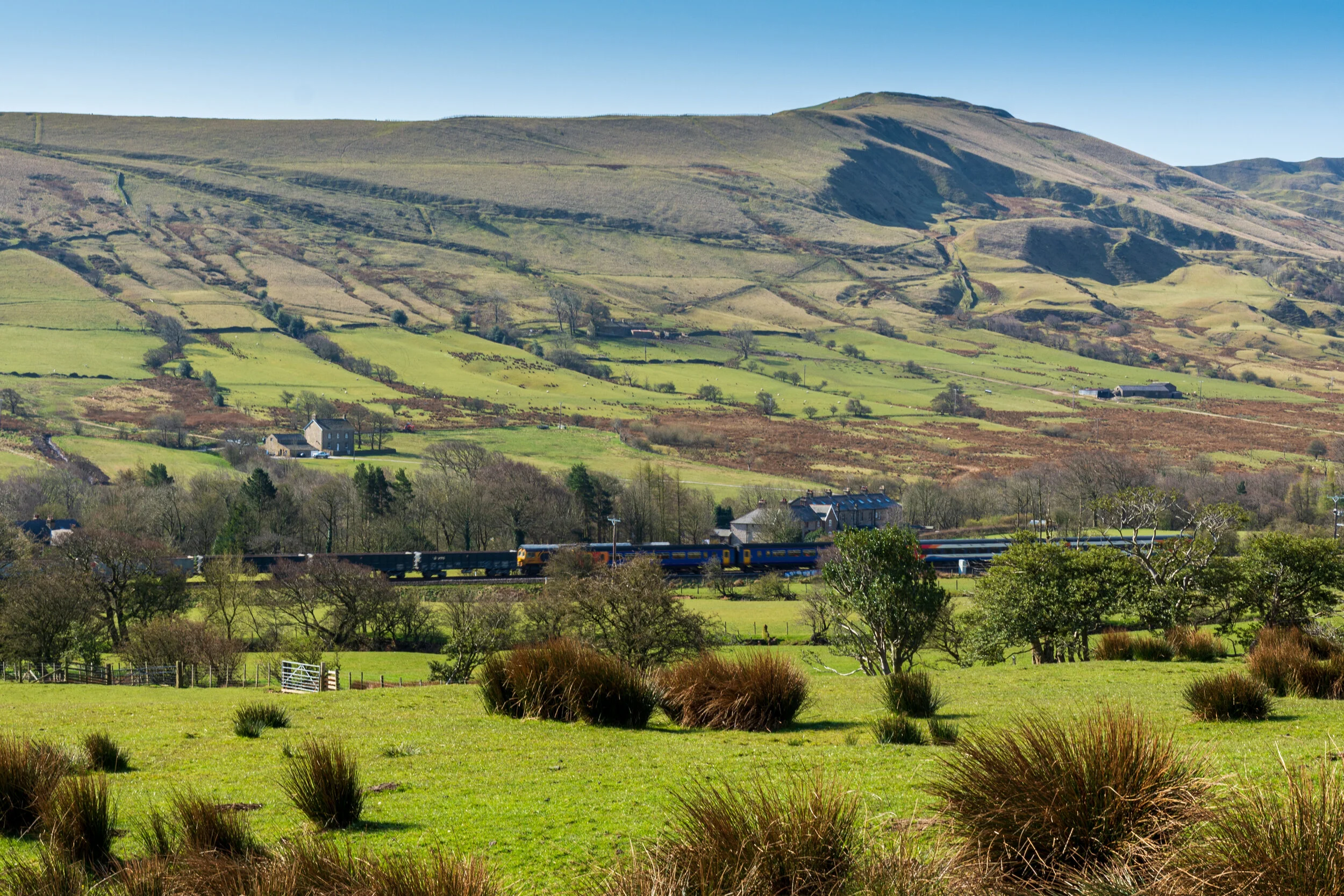 Mam Tor, and the ridge, from the Edale Valley