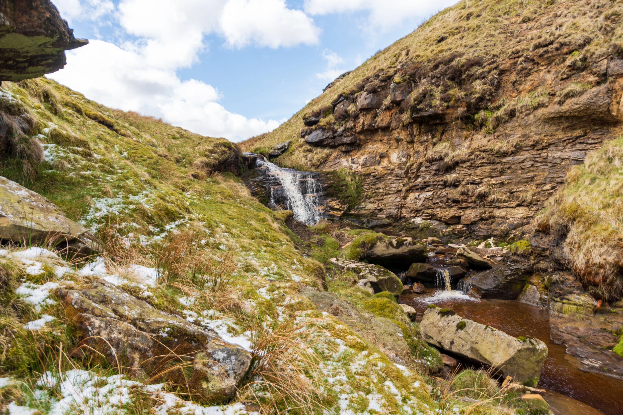 Waterfall at the head of Acoras Scar