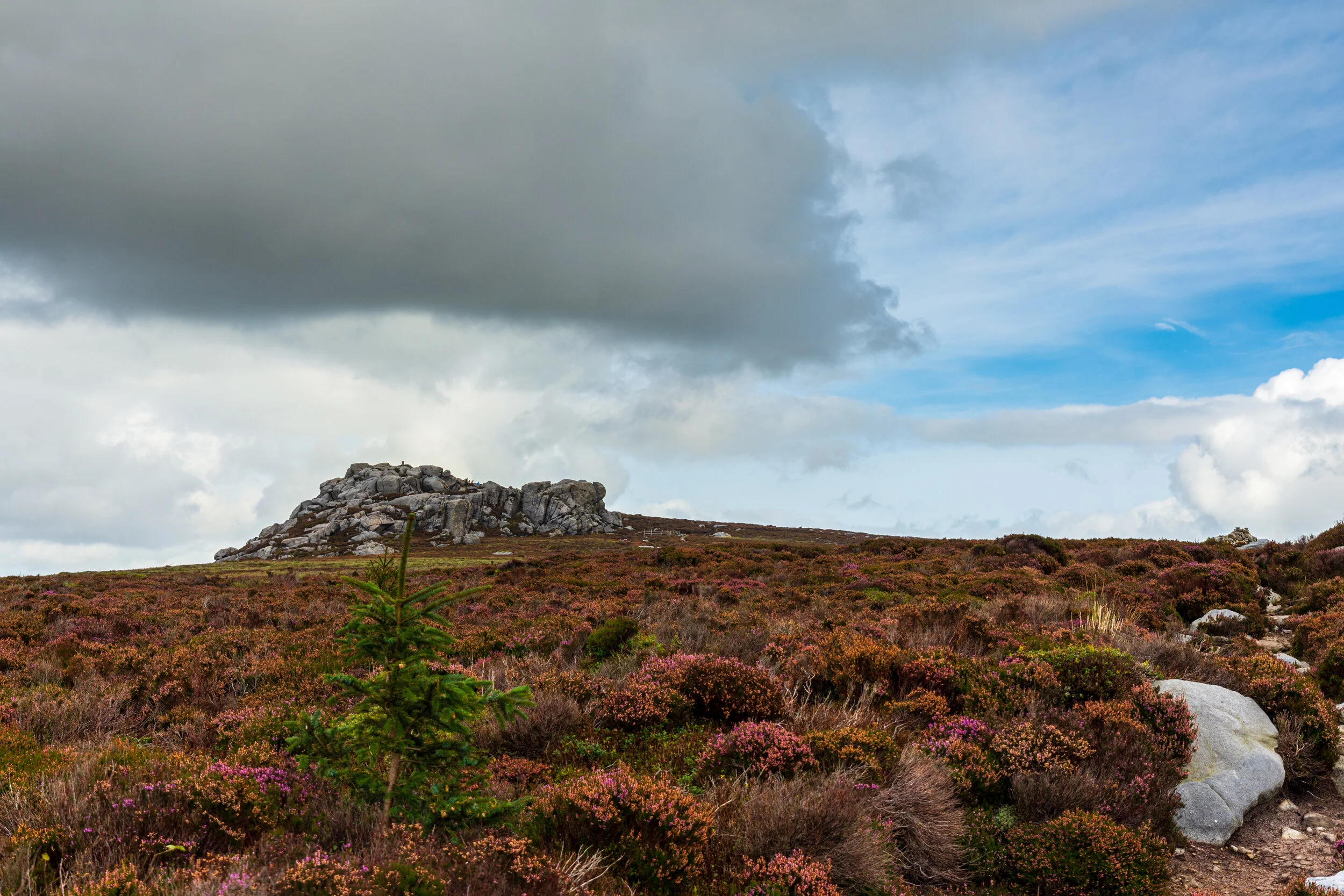 The approach to the summit