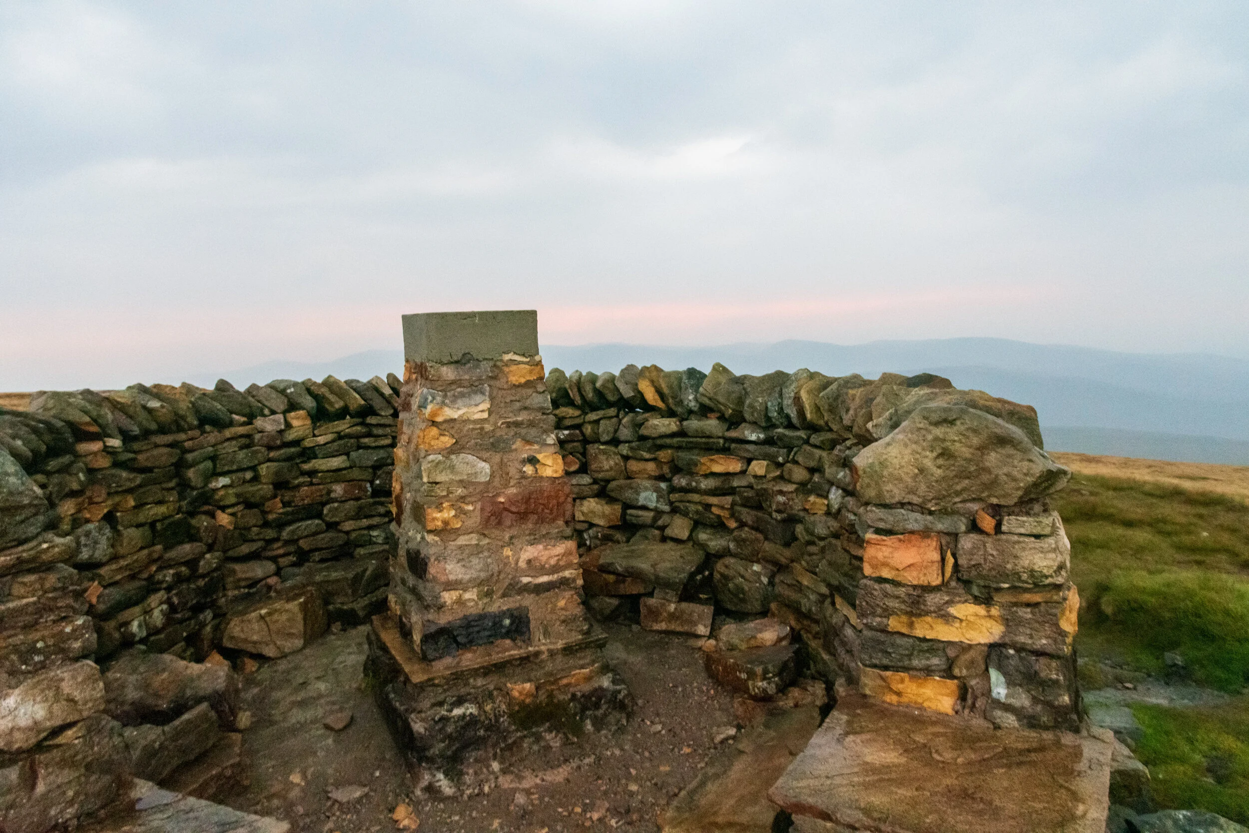 An unusual trig point on the summit