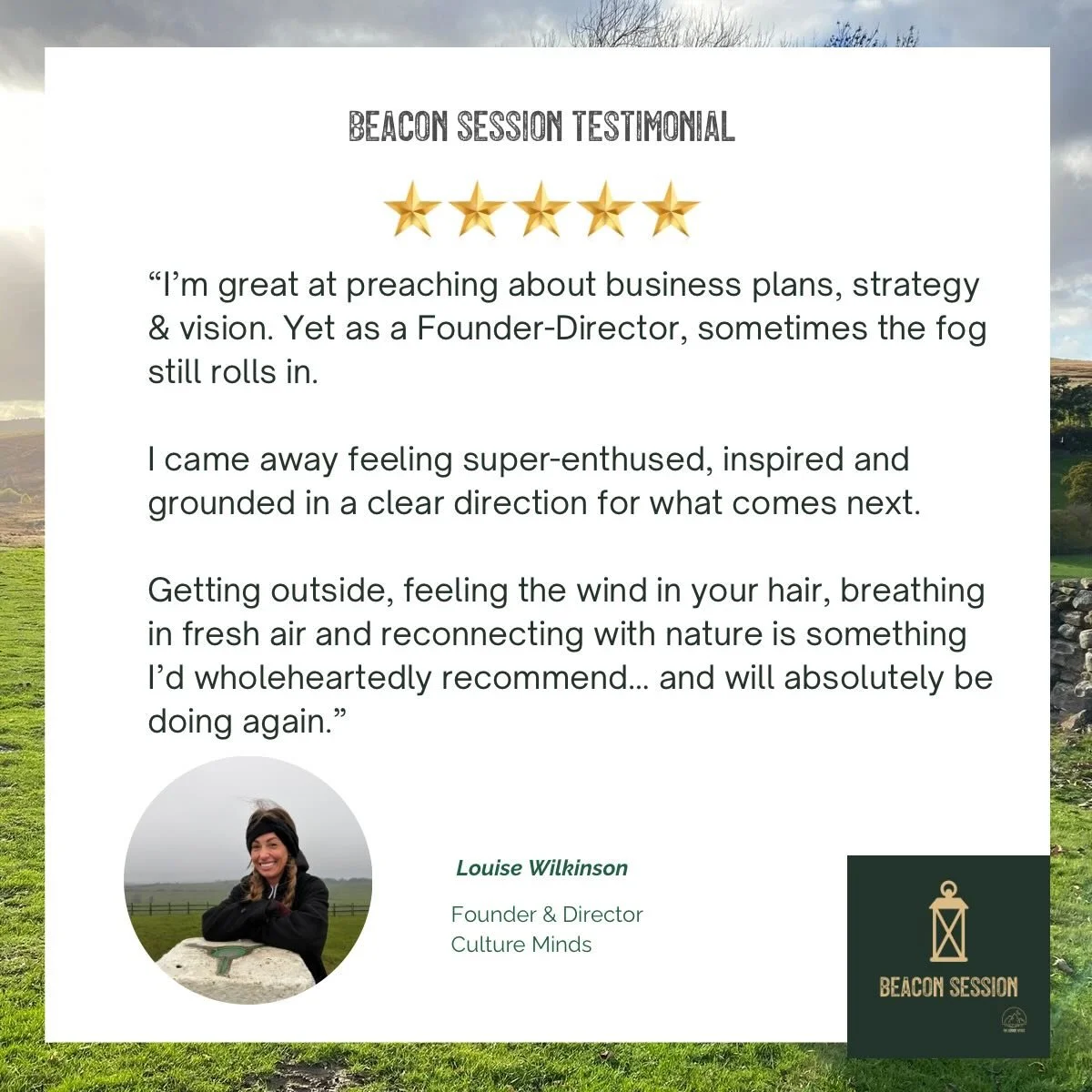 &ldquo;I&rsquo;m great at preaching about business plans, strategy and vision. Yet as a Founder-Director, sometimes the fog still rolls in.&rdquo;

When Louise shared this after her Beacon session, it captured something many capable leaders experienc