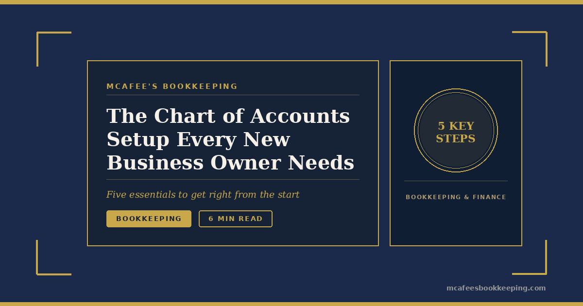 The Chart of Accounts Setup Every New Maine Business Owner Needs