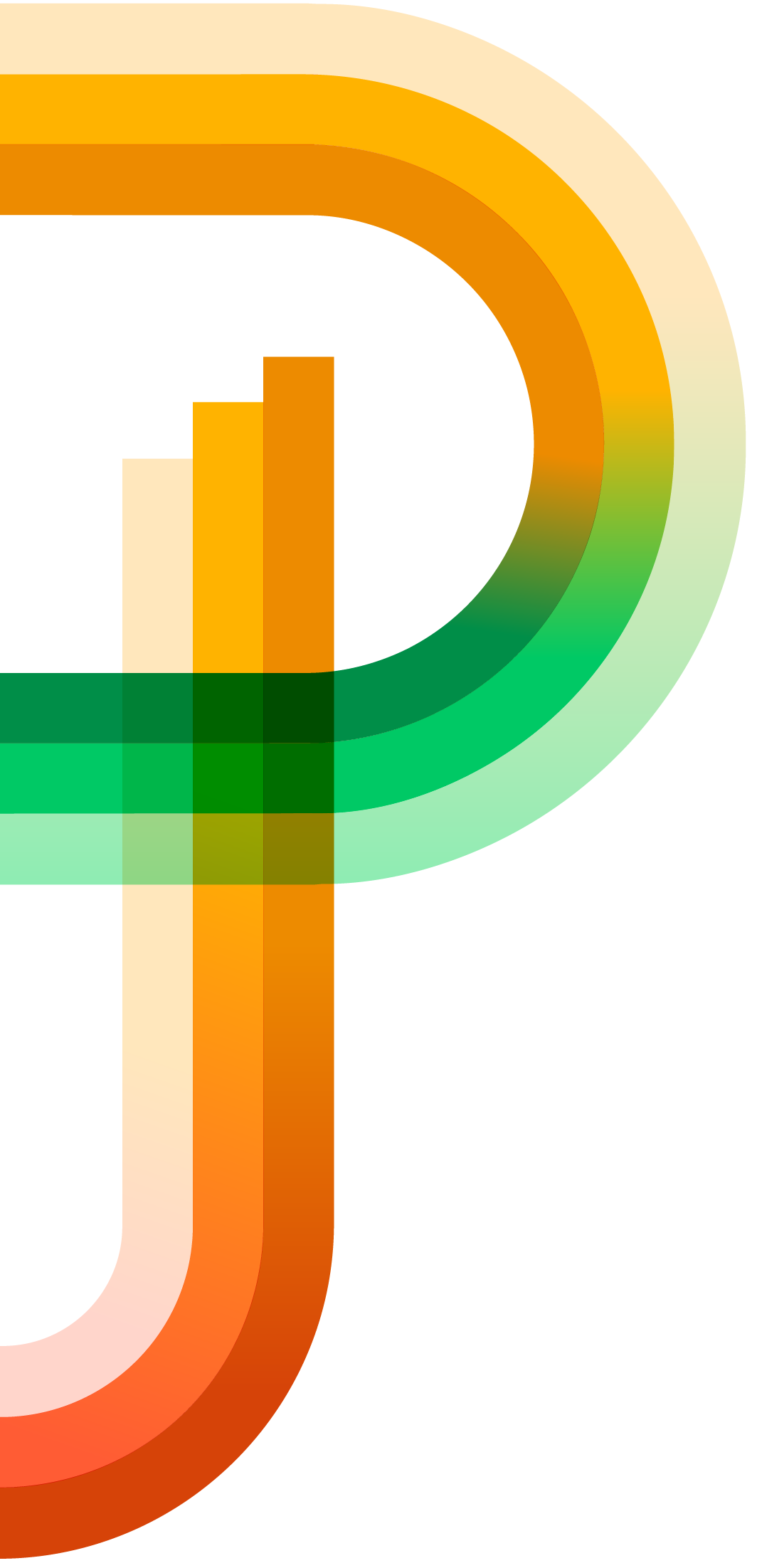 Abstract geometric art featuring bold, curved, and straight shapes.