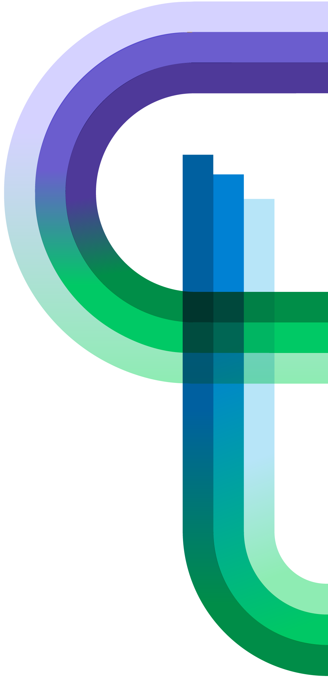 Abstract geometric art featuring bold, curved, and straight shapes.
