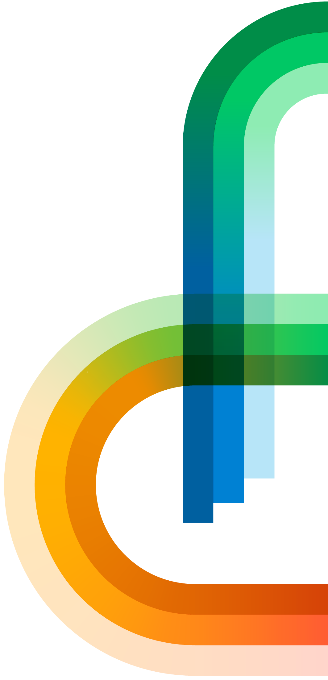 Abstract geometric art featuring bold, curved, and straight shapes.