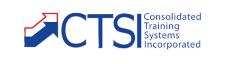 Logo of CTS Inc., a company specializing in consolidated training systems.