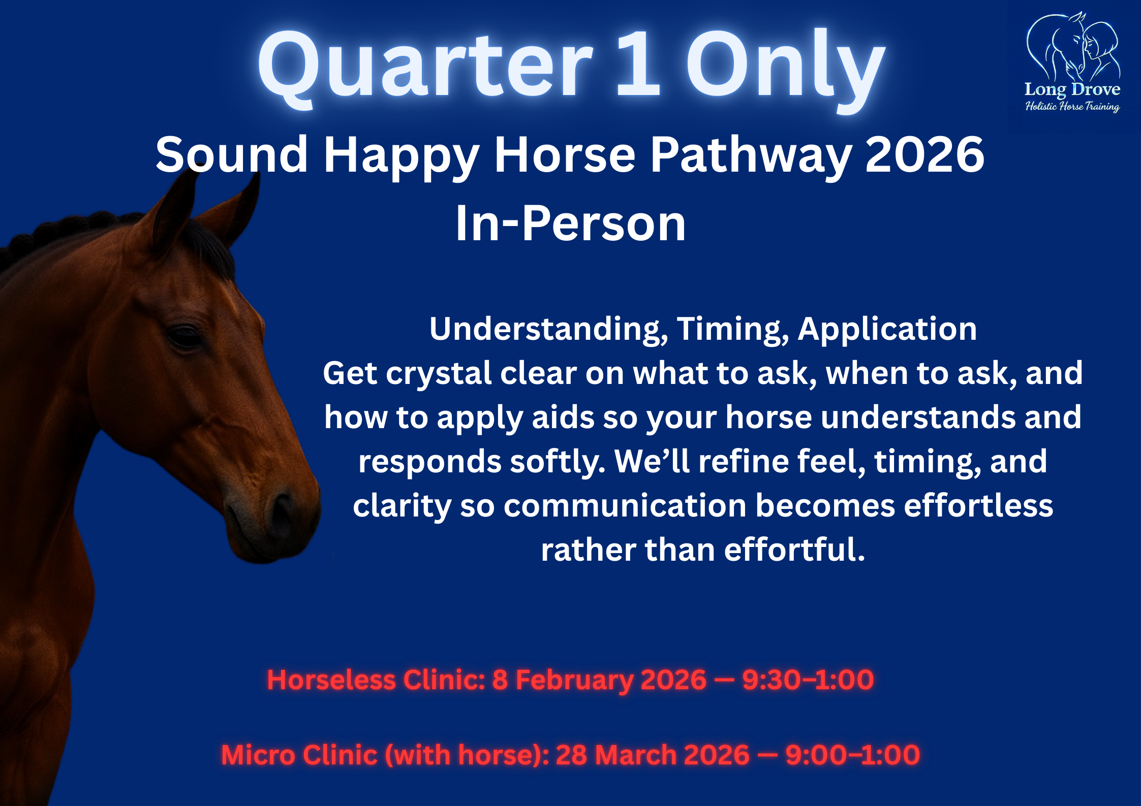 In-Person Quarter 1 Only Sound Happy Horse Pathway 2026
