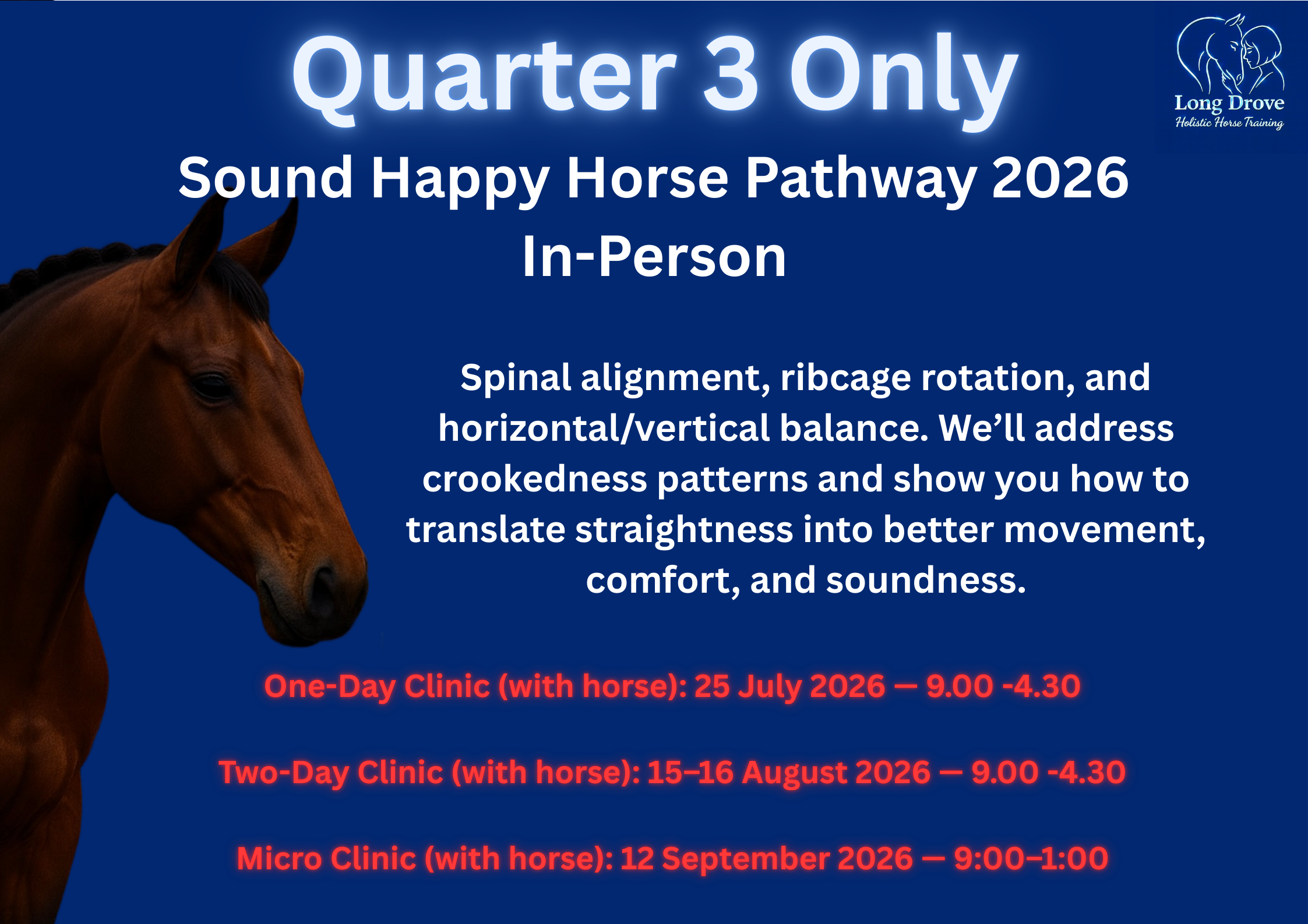 In-Person Quarter 3 Only Sound Happy Horse Pathway 2026