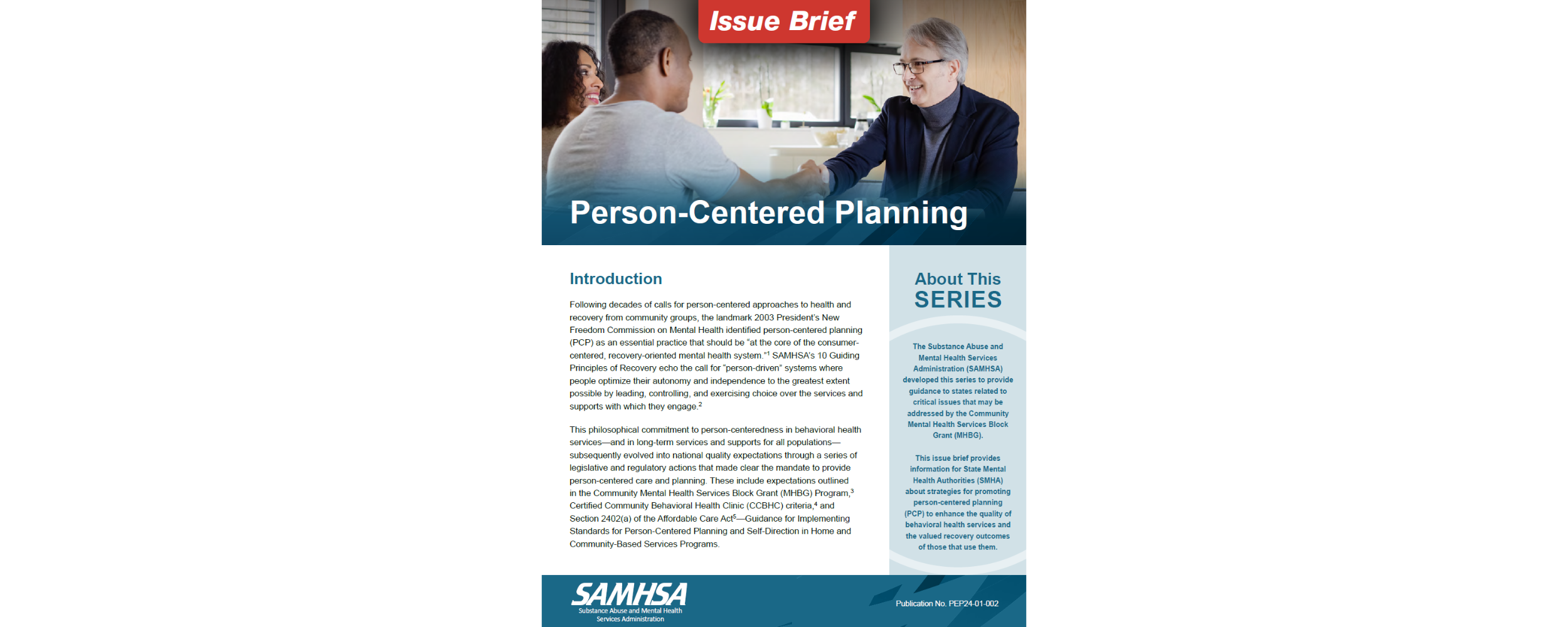 Person-Centered Planning Issue Brief