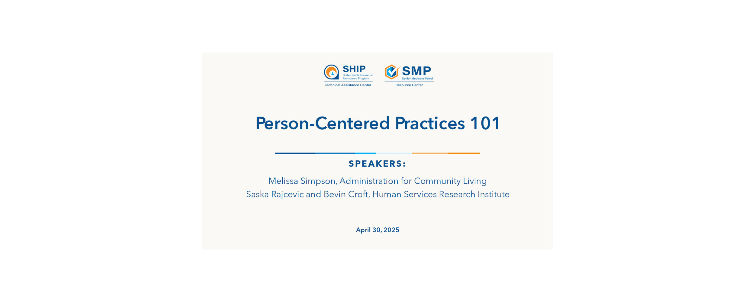 Person-Centered Practices 101
