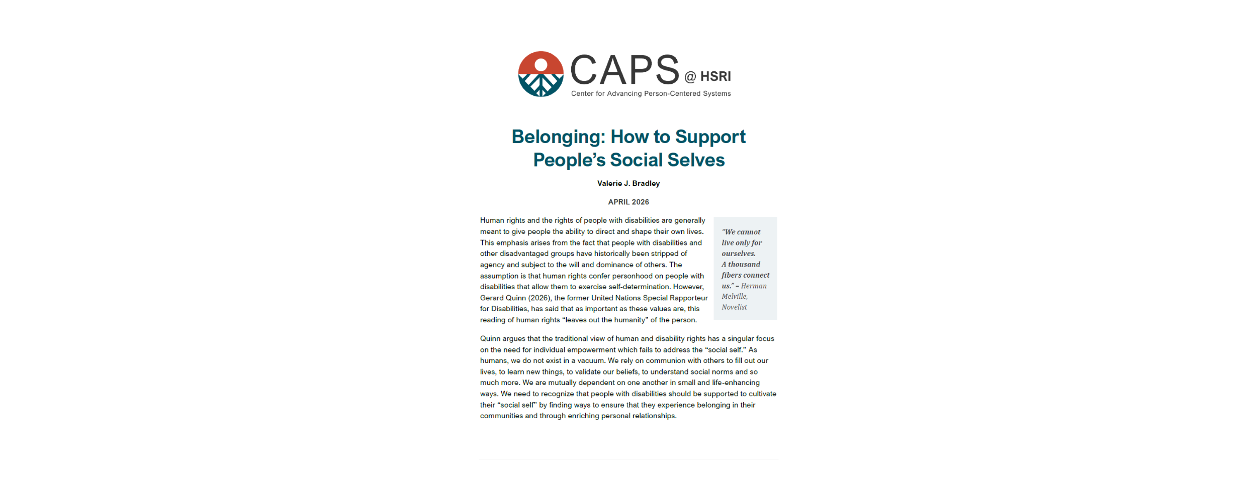 Belonging: How to Support People’s Social Selves