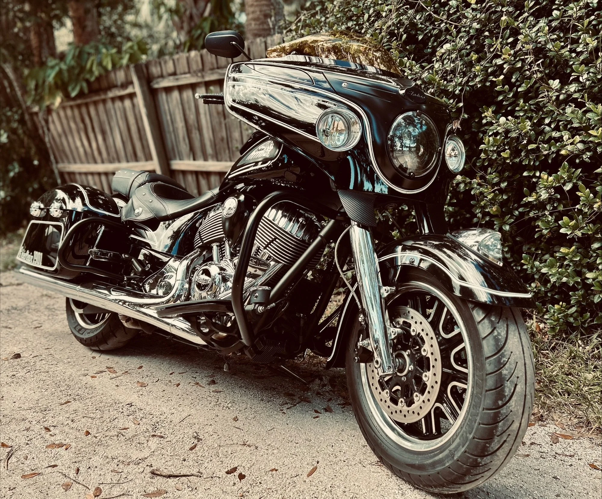 Stopping by the Taco shack for lunch at Bike week