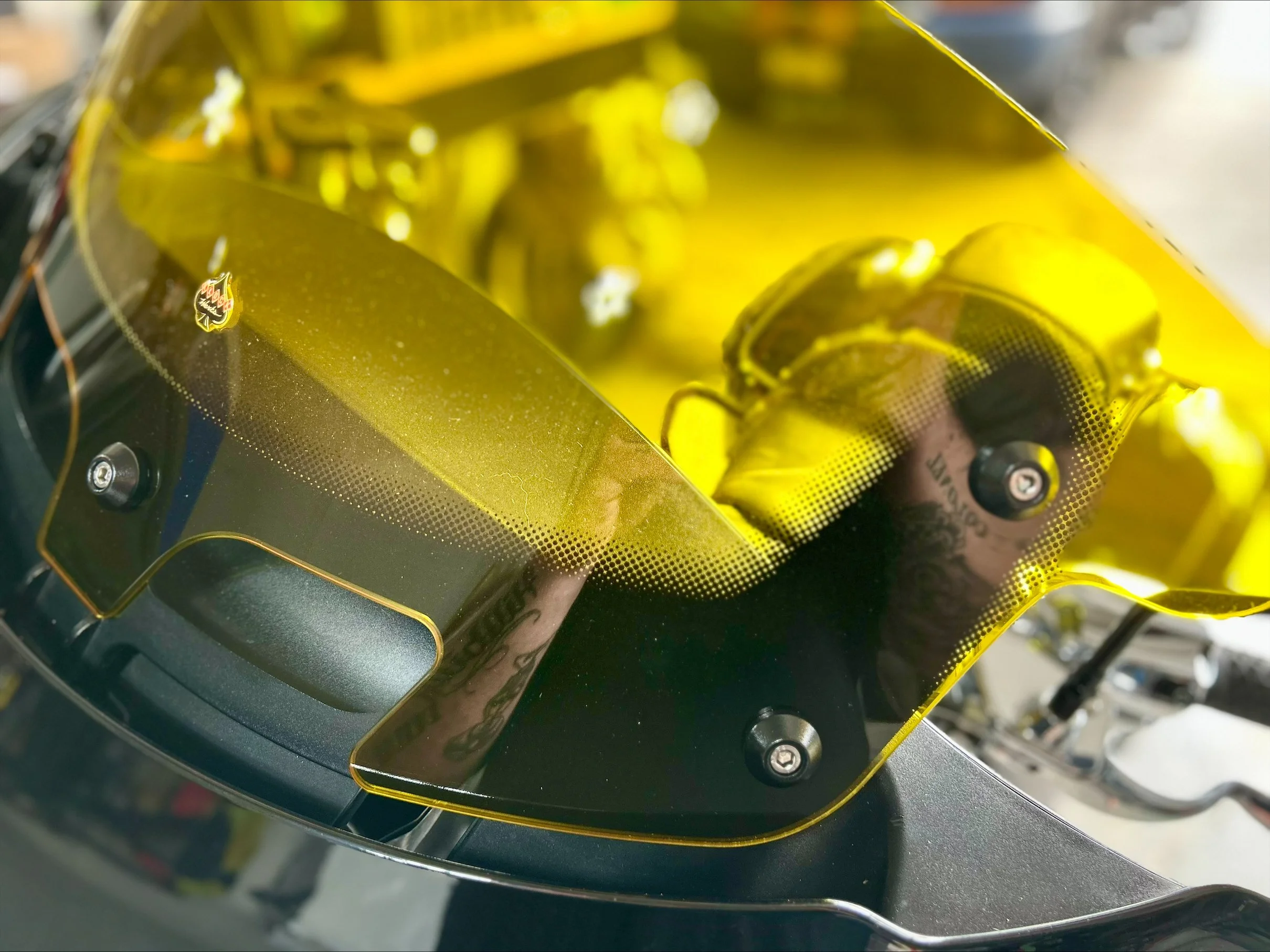 Our windshield screws are aluminum and stainless fasteners. 