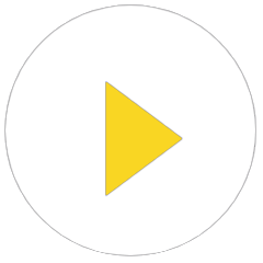 A yellow play button icon inside a white circle with a black background.