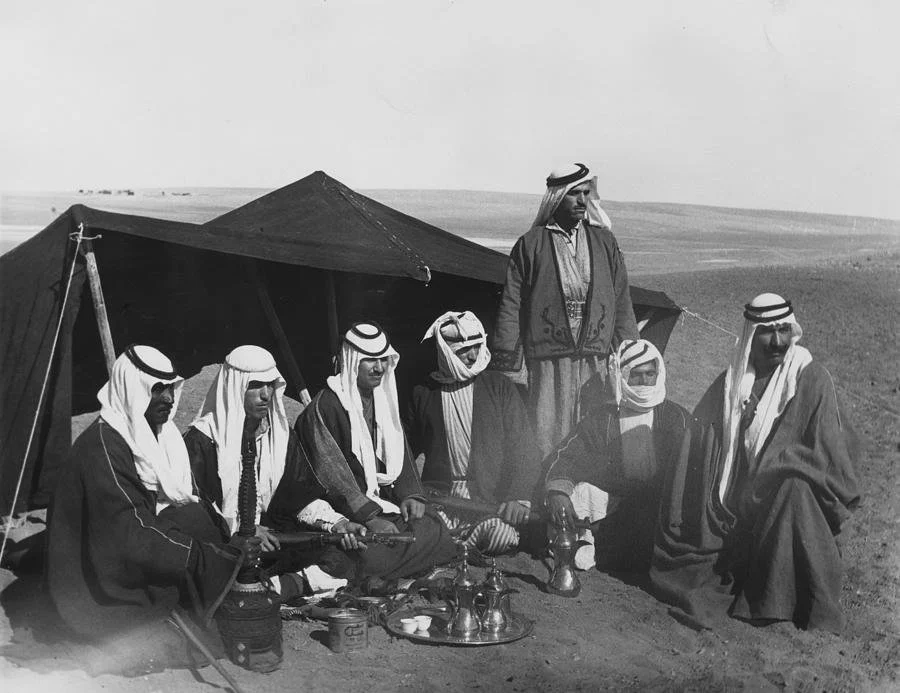 Bedouin Tribes Drinking Qahwa in Emirates