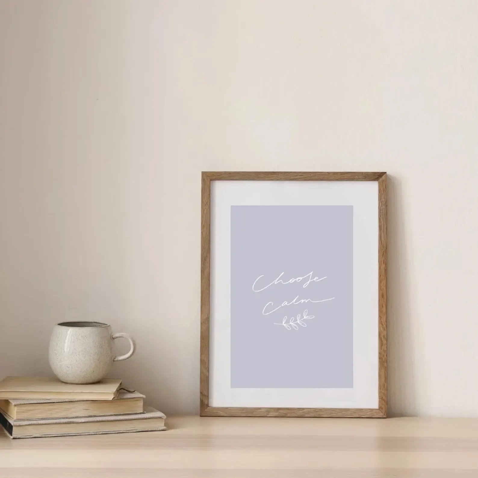 'Choose Calm' Mindful Print Lilac (Digital Download)