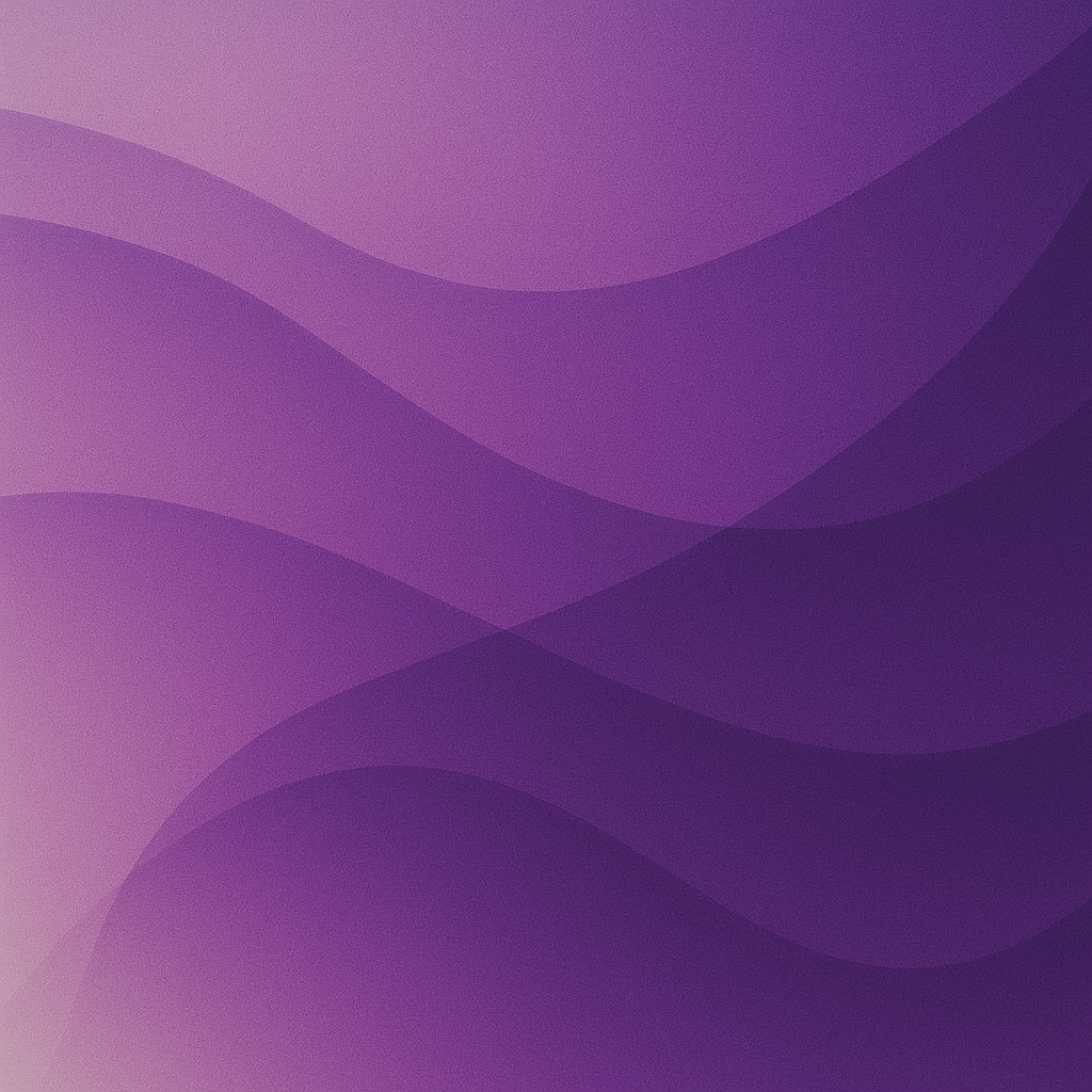 Abstract background with purple and violet wavy shapes.