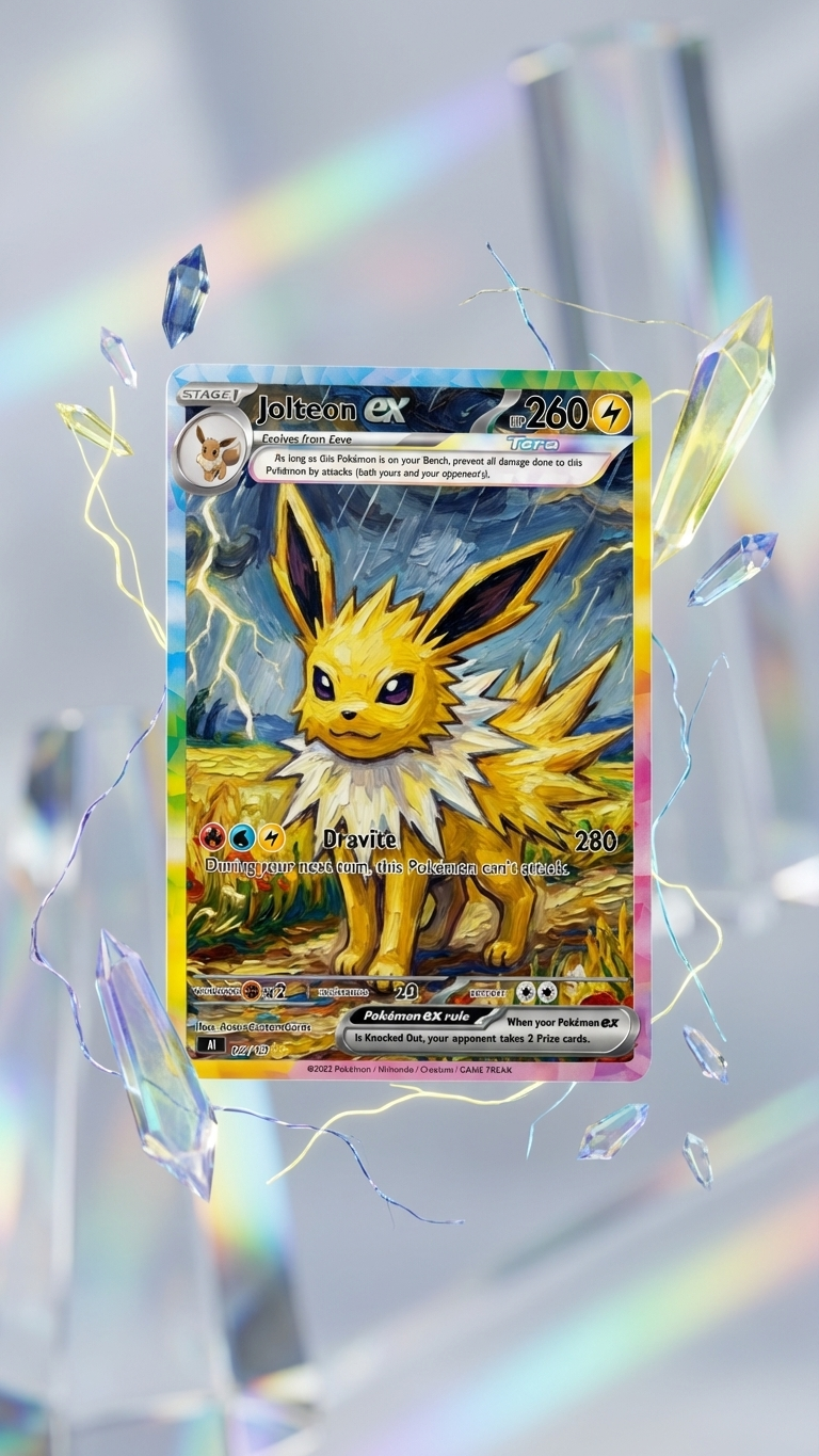 Jolteon Van Gogh Pokemon Card