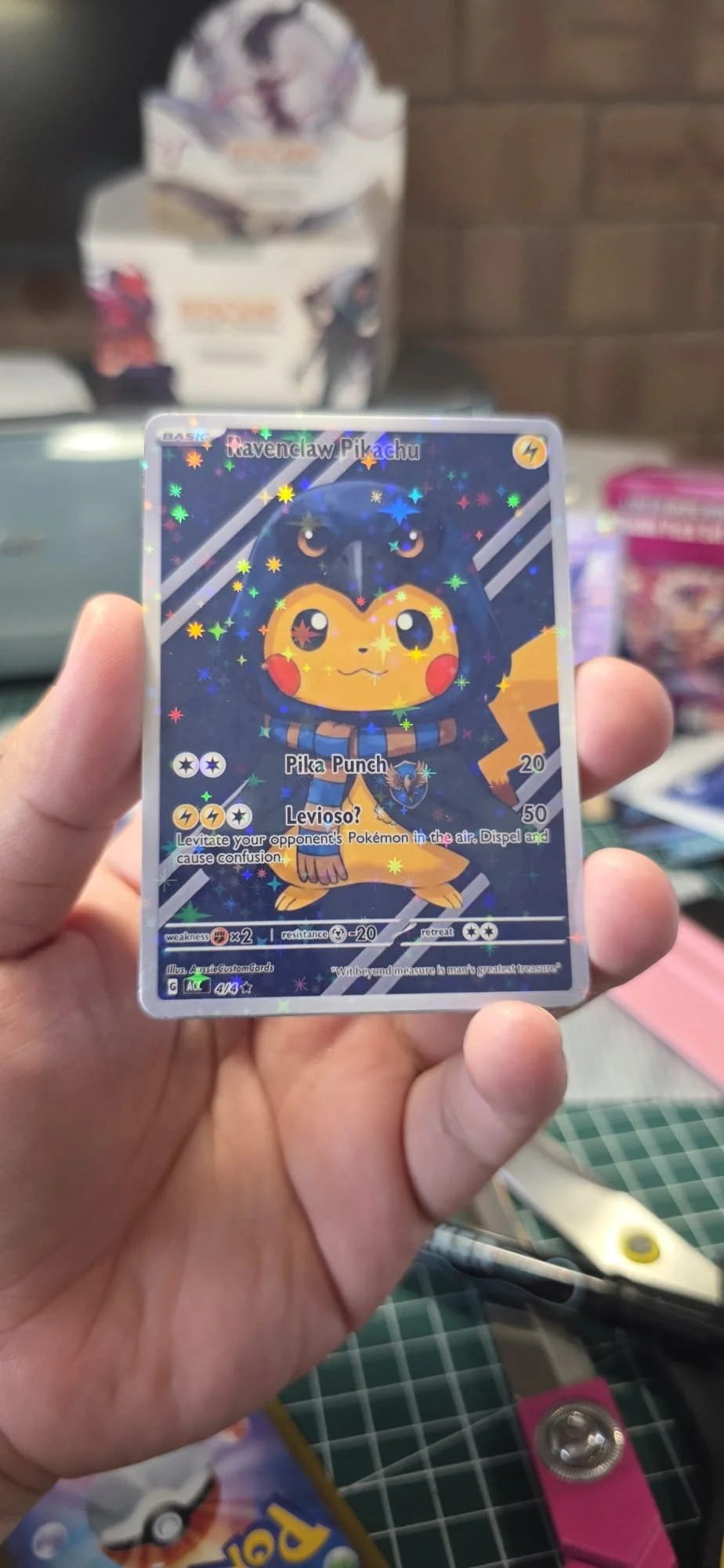 Pikachu Ravenclaw custom card
