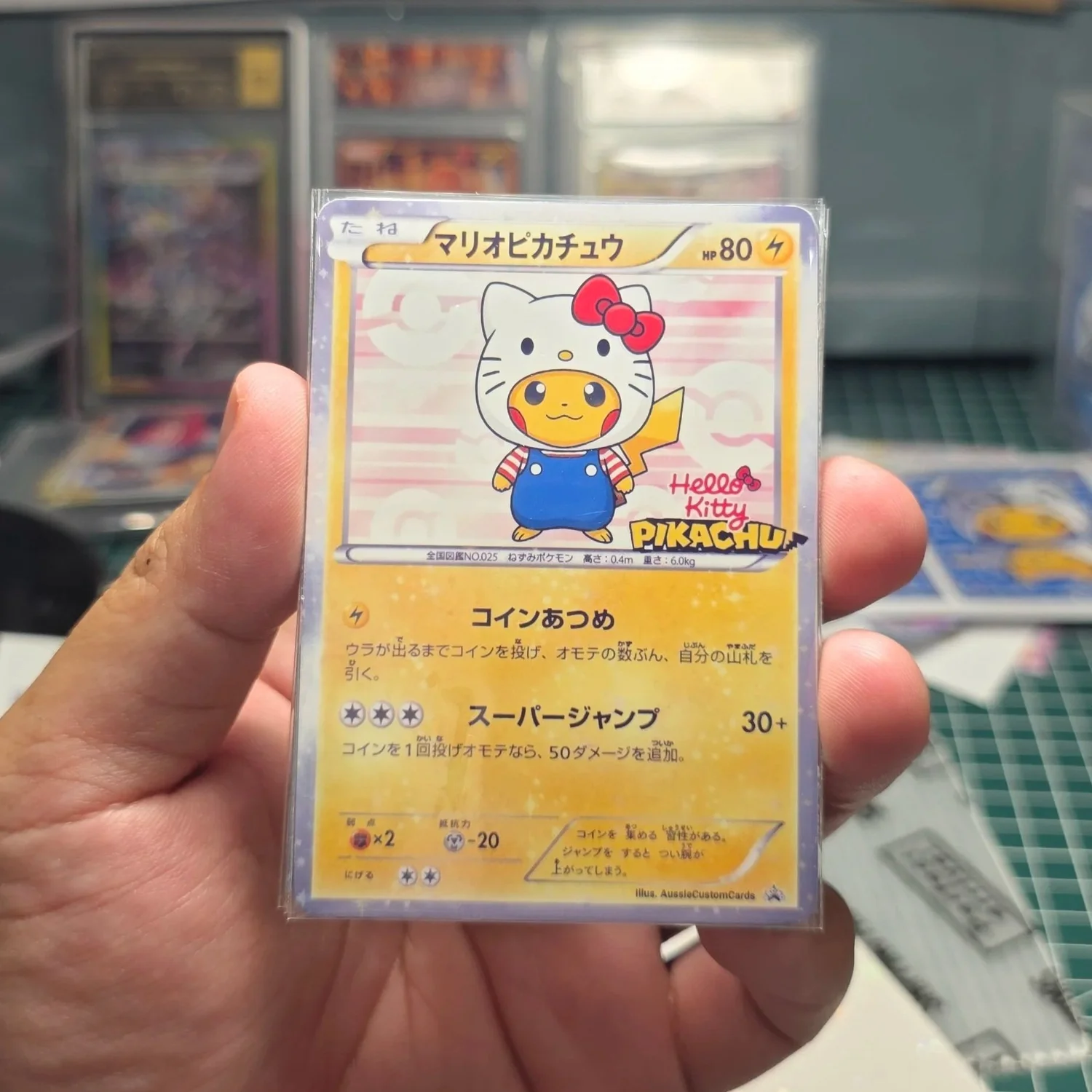 hello kitty pokemon cards Hello Kitty Holographic Pokemon Card