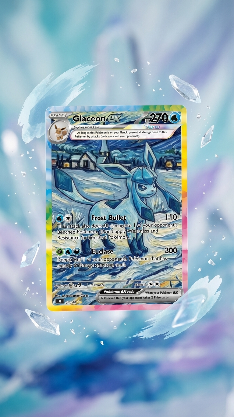 Glaceon Van Gogh Pokémon Card