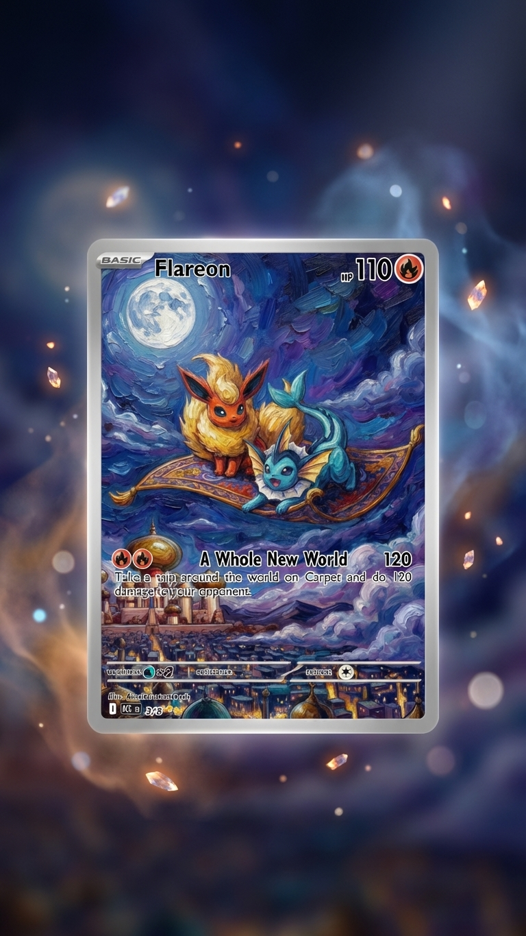 Aladdin inspired pokemon art disney