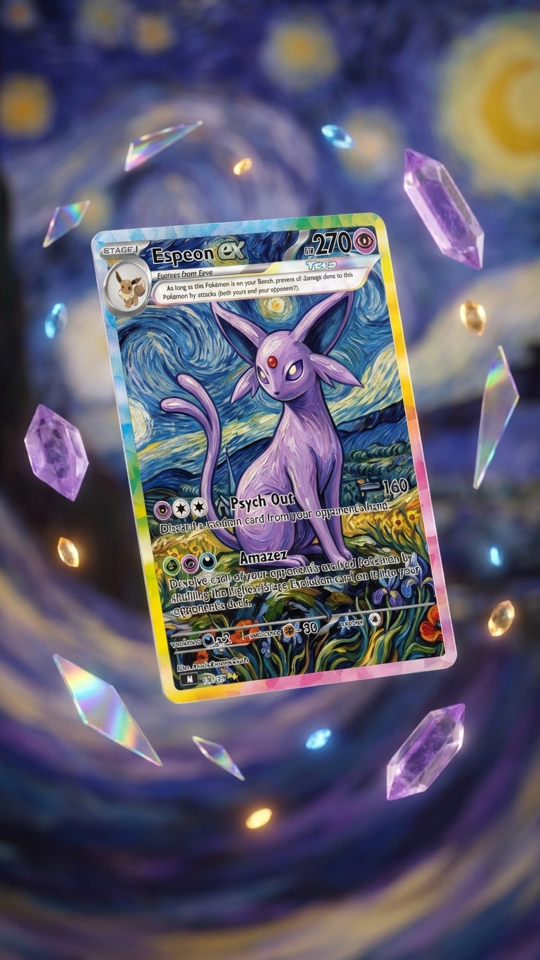 Espeon Van Gogh Pokemon Card