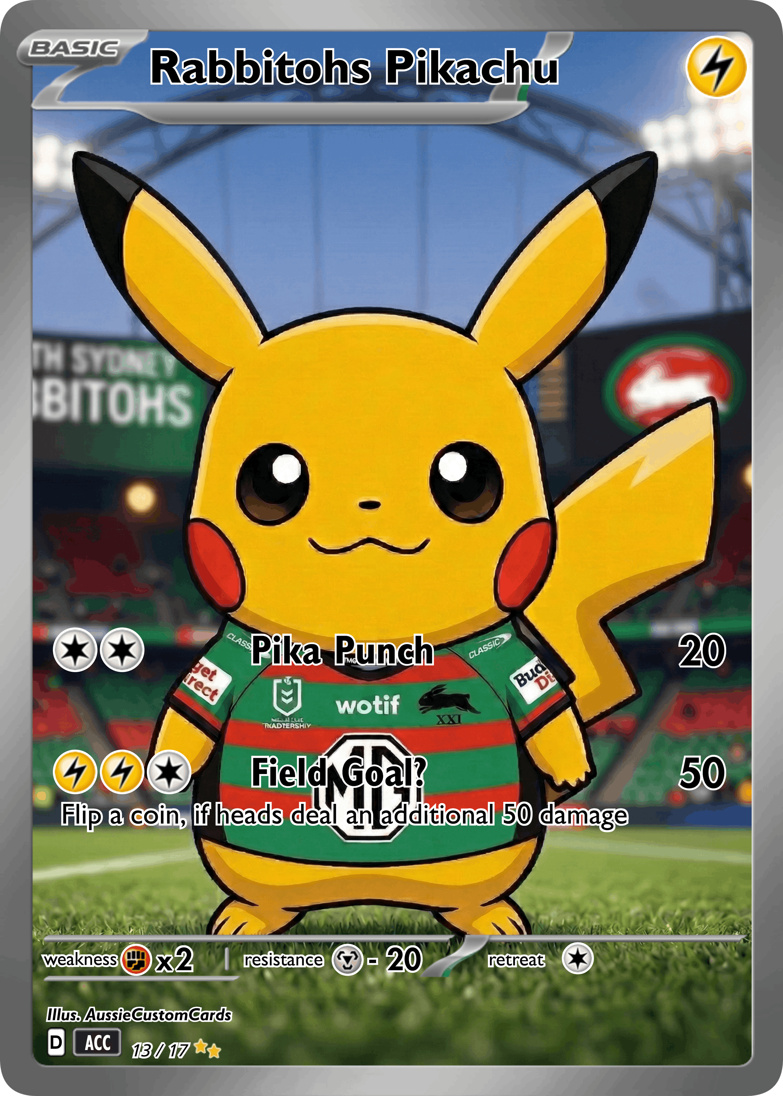 Rabbitohs Pikachu