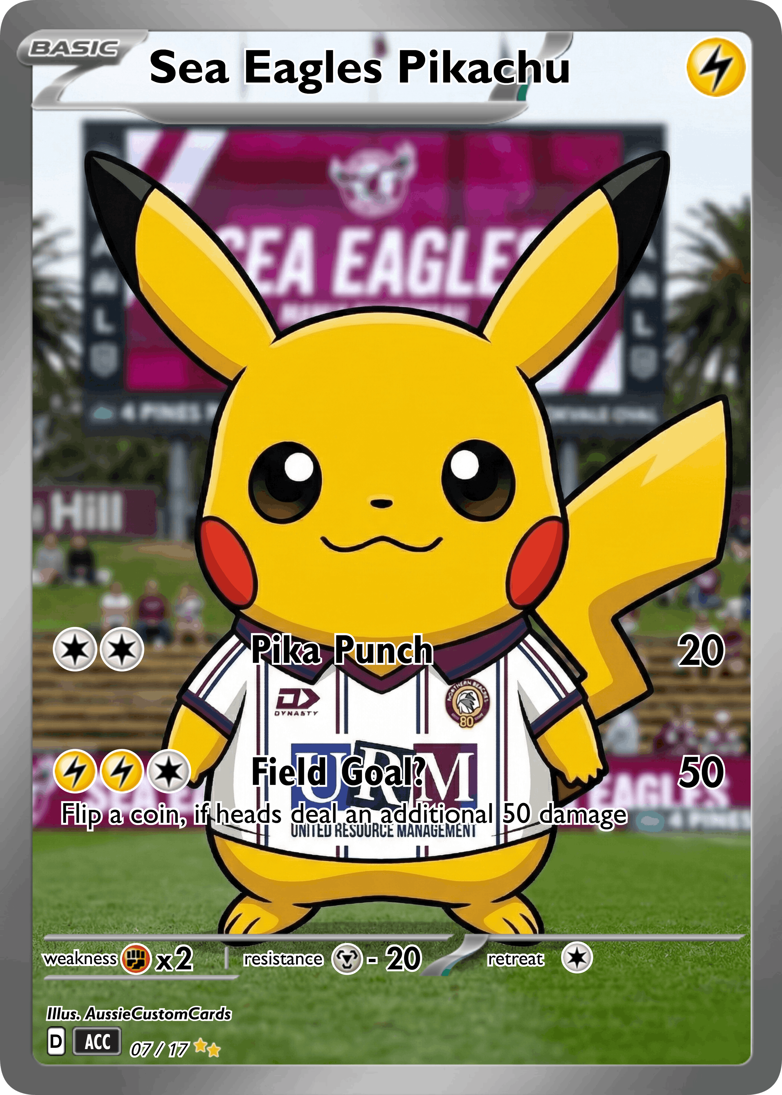 Sea Eagles Pikachu