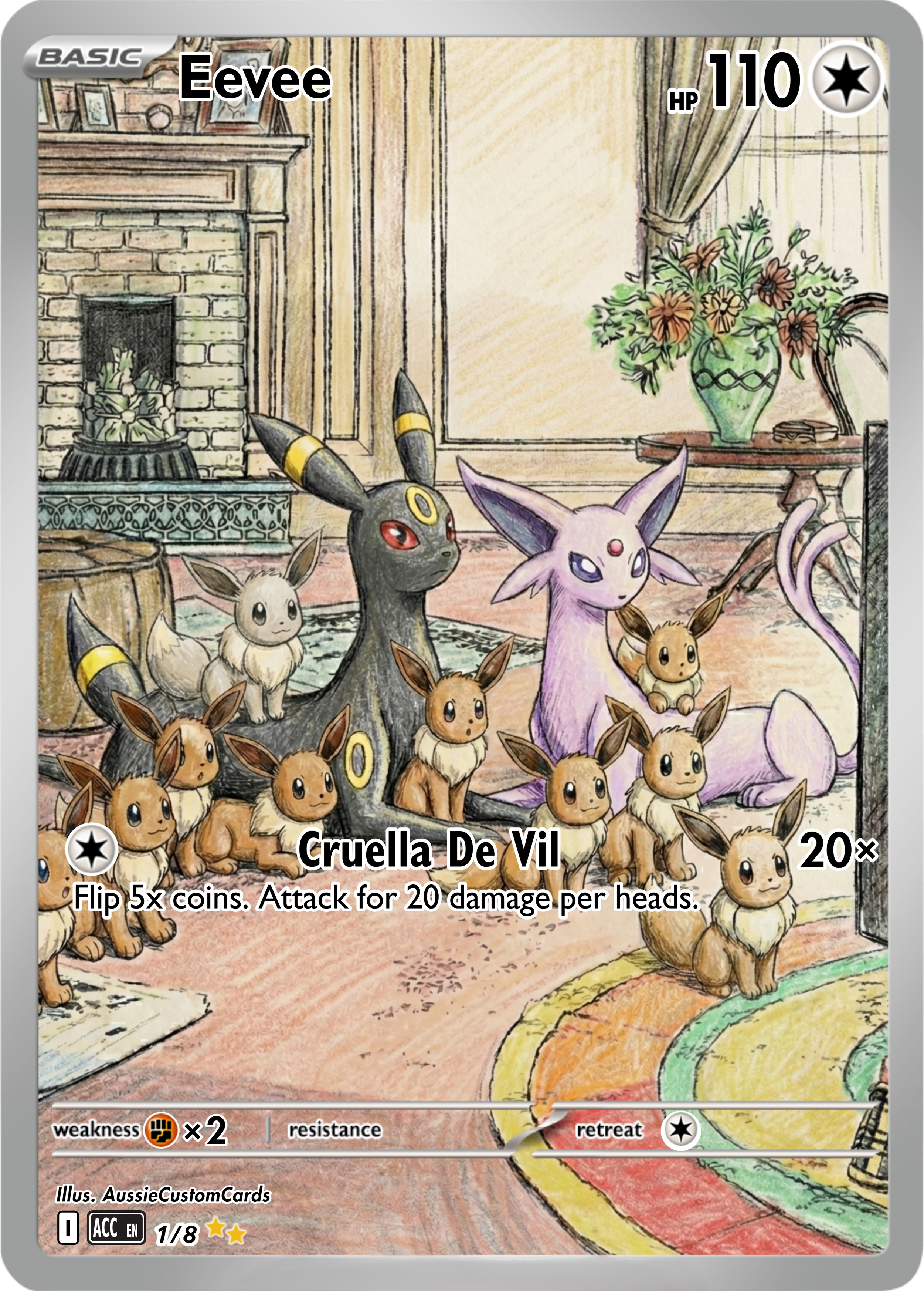 101 Dalmations inspired Pokemon art theme disney