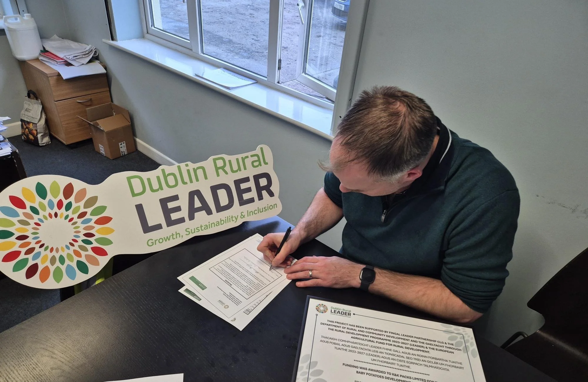 Dublin Rural Leader Supports K&K Produce with New Equipment Investment