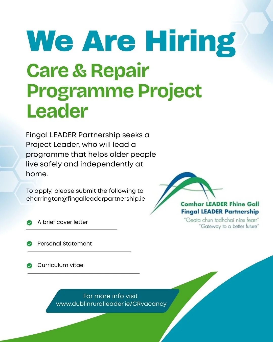 Fingal LEADER Partnership: Care & Repair Programme Project Leader