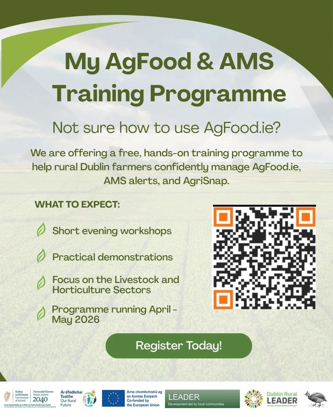 MyAgFood &amp; AMS Training Programme for Dublin Farmers