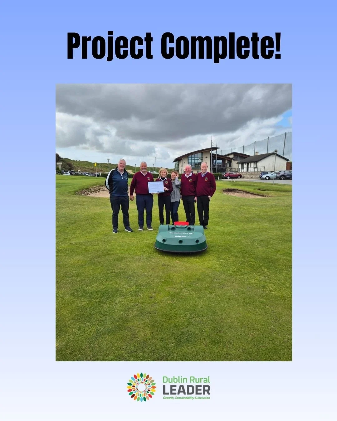 Rush Golf Club Completes Sustainable Equipment Upgrade with Dublin Rural LEADER Support