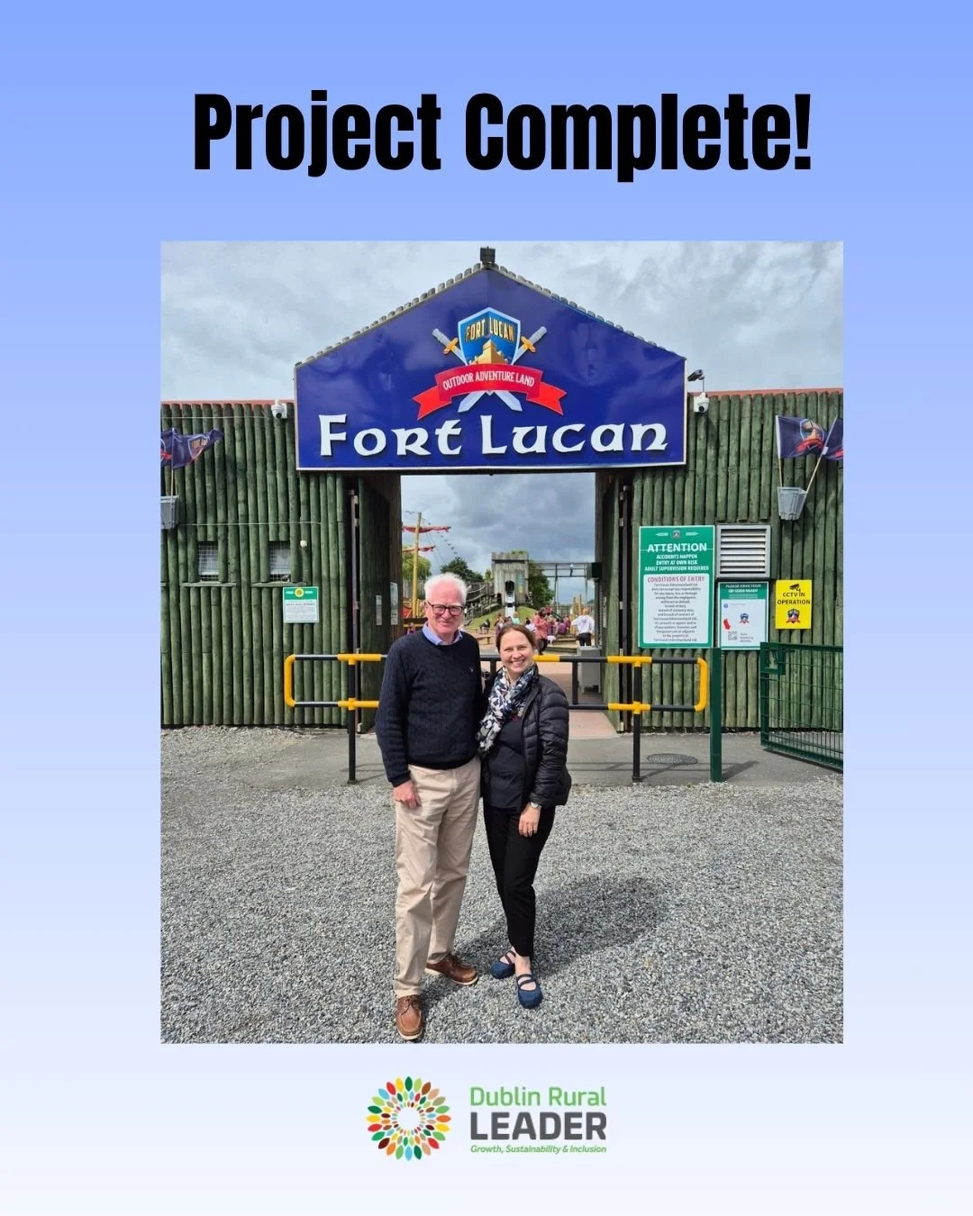 LEADER Funding Supports New Water Slide Project at Fort Lucan