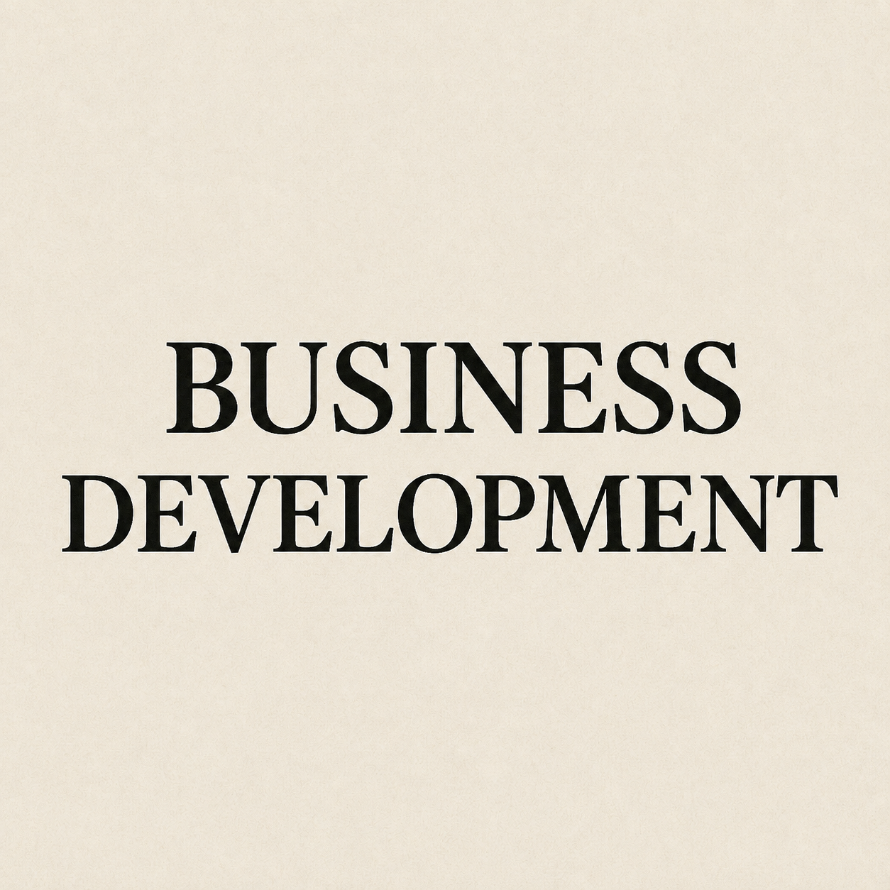 Business Development