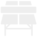 Empty conference conference table with chairs