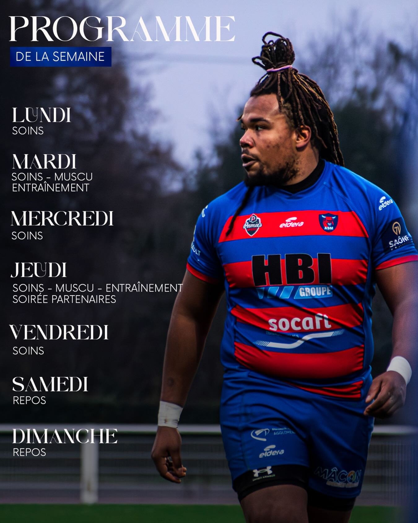 𝐋𝐄 𝐏𝐑𝐎𝐆𝐑𝐀𝐌𝐌𝐄 𝐃𝐄 𝐋𝐀 𝐒𝐄𝐌𝐀𝐈𝐍𝐄 📆

Semaine de repos afin de recharger les batteries !

𝐄𝐧𝐬𝐞𝐦𝐛𝐥𝐞, 𝓡𝓸𝓾𝓰𝓮 &amp; 𝓑𝓵𝓮𝐮 🔴🔵